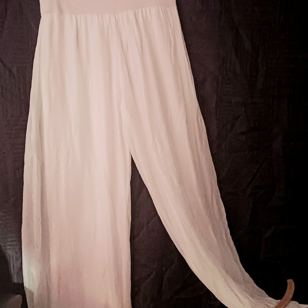 Elegant White Wide-Leg Pants